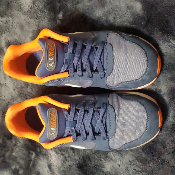 Nike Air Max Blue Denim and Orange Size 11. - Picture 3 of 3